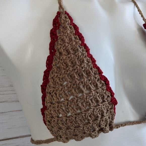 UjENA Crochet Knit 2 piece bikini swim sz xs - Picture 3 of 8